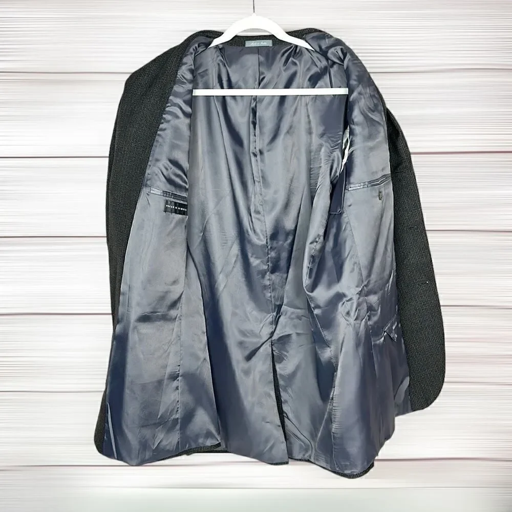 Oscar De La Renta Single Breasted Sport Coat Blazer 46L